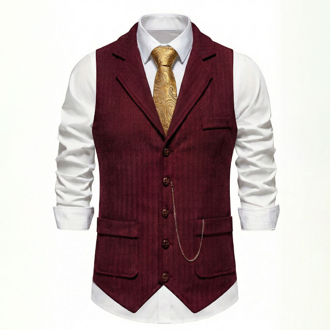 Men's Ultra-Comfort Stretch Waistcoat – Tailored Everyday Vest