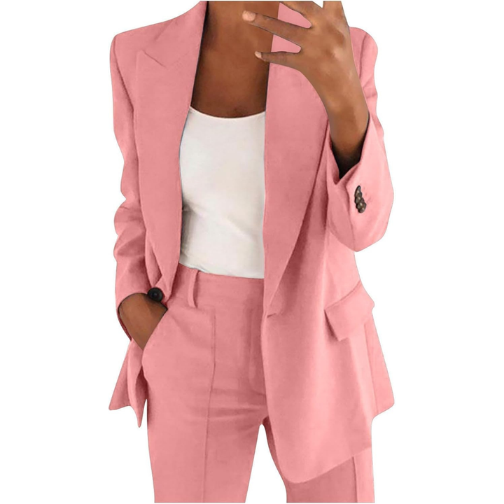 Women's Alveria Elegant Blazer & Pants Set - Polished Power Dressing