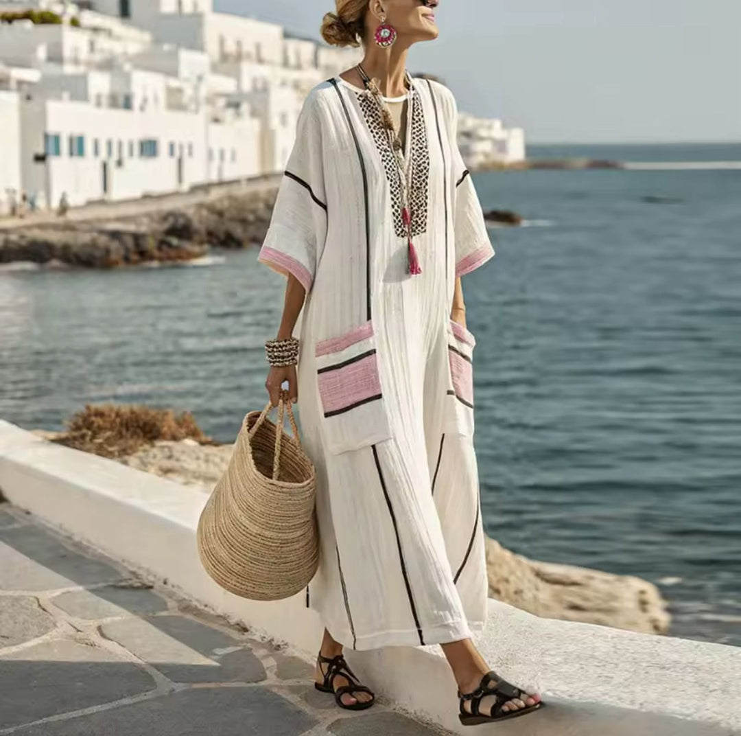 Women's Lightweight Striped Dress - Perfect for Summer Days