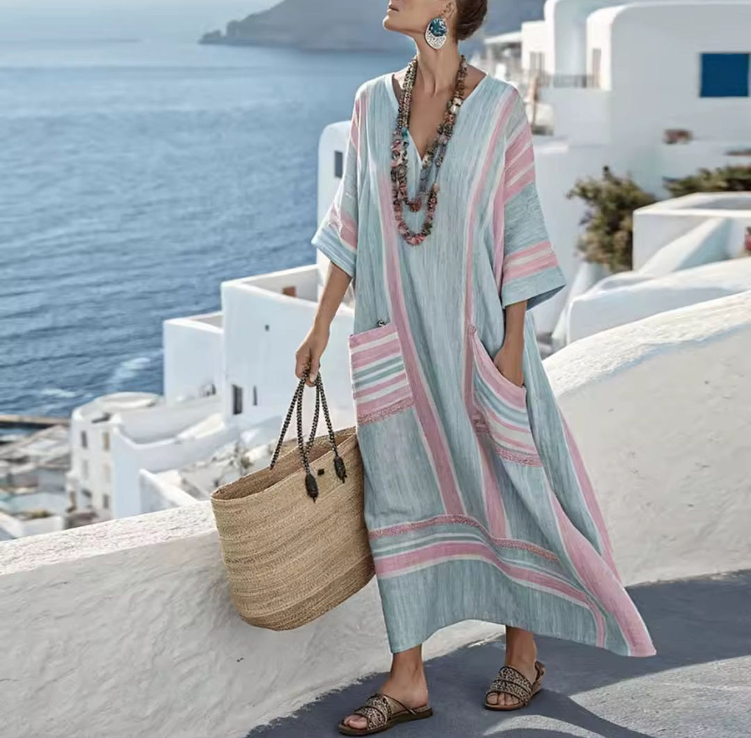 Women's Lightweight Striped Dress - Perfect for Summer Days