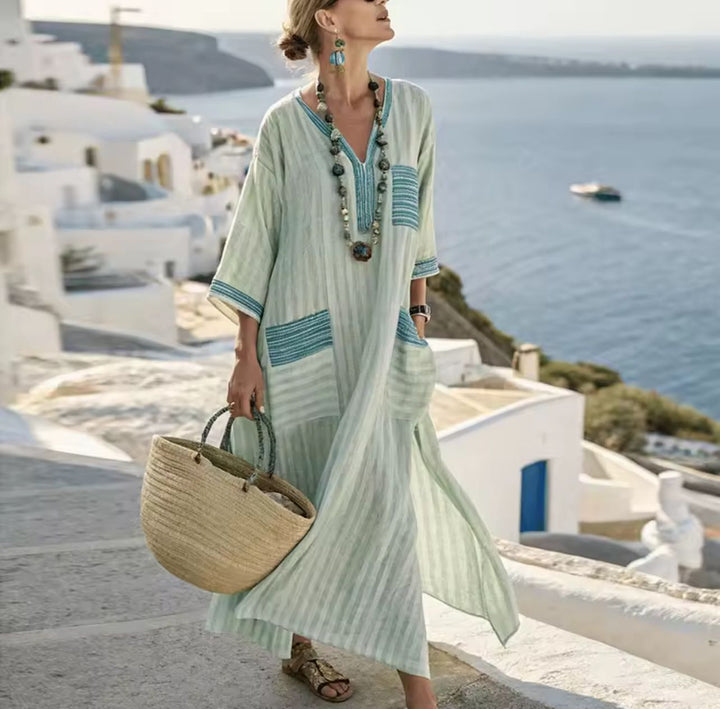 Women's Lightweight Striped Dress - Perfect for Summer Days