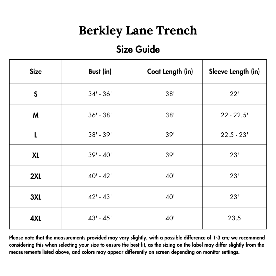 Adelaide Belted Trench
