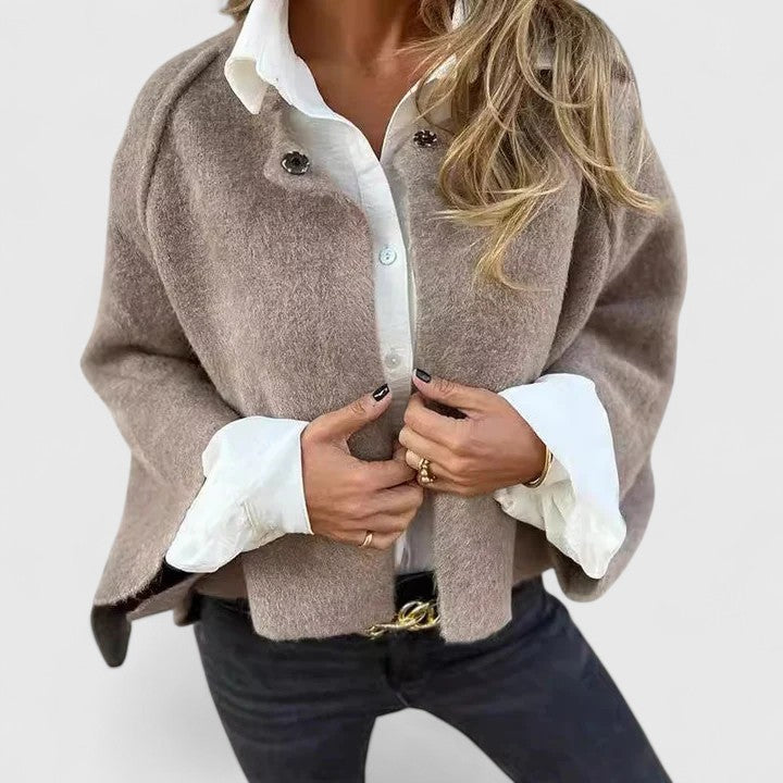 Women's Chelsea Textured Button Jacket - Perfect for Layering