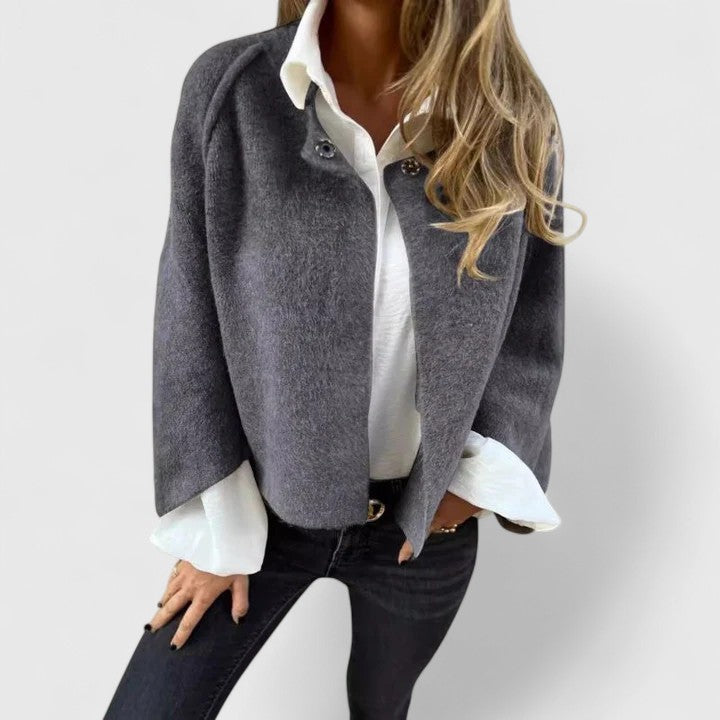 Women's Chelsea Textured Button Jacket - Perfect for Layering