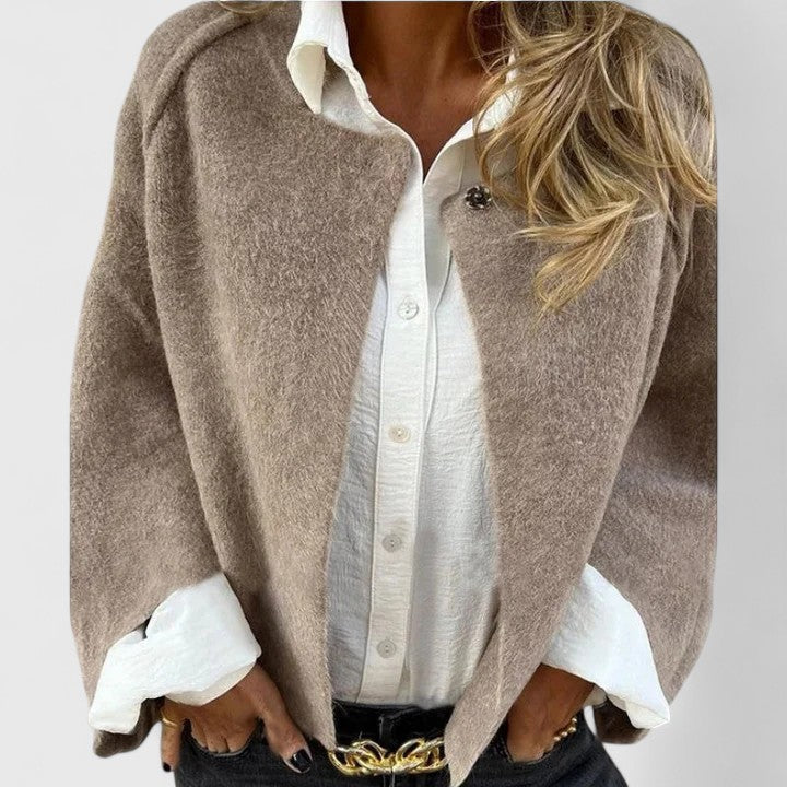 Women's Chelsea Textured Button Jacket - Perfect for Layering