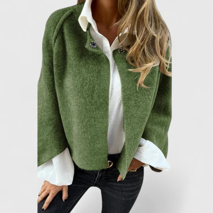 Women's Chelsea Textured Button Jacket - Perfect for Layering