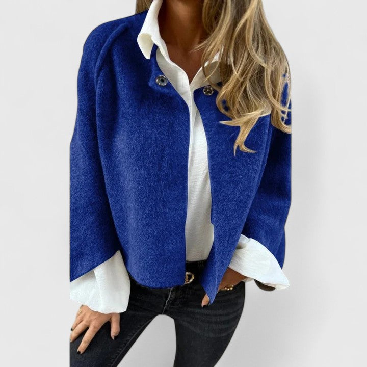 Women's Chelsea Textured Button Jacket - Perfect for Layering