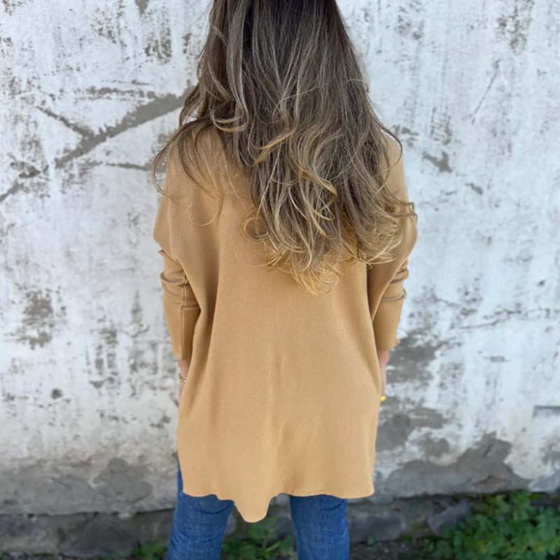 Women's Scarlett Knitted V-Neck Long Sleeve Blouse - Comfortable