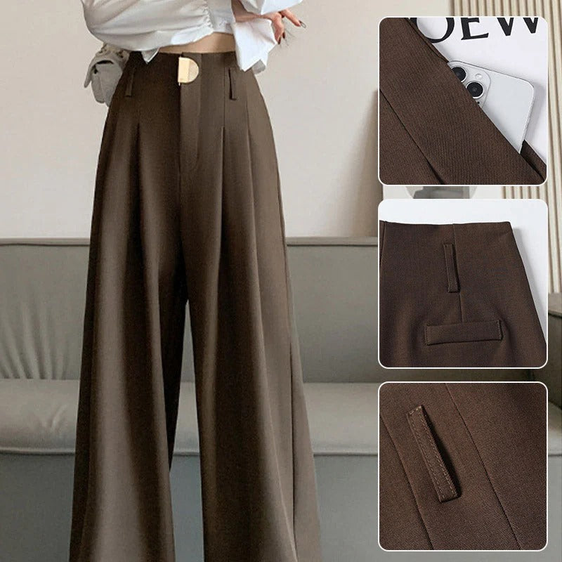 Women's Tahlia High-Waisted Trousers – Elegant & Flattering All-Day
