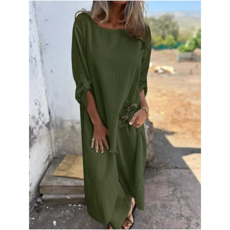 Women's Relaxed Oversized Maxi Dress - Effortless Everyday Style
