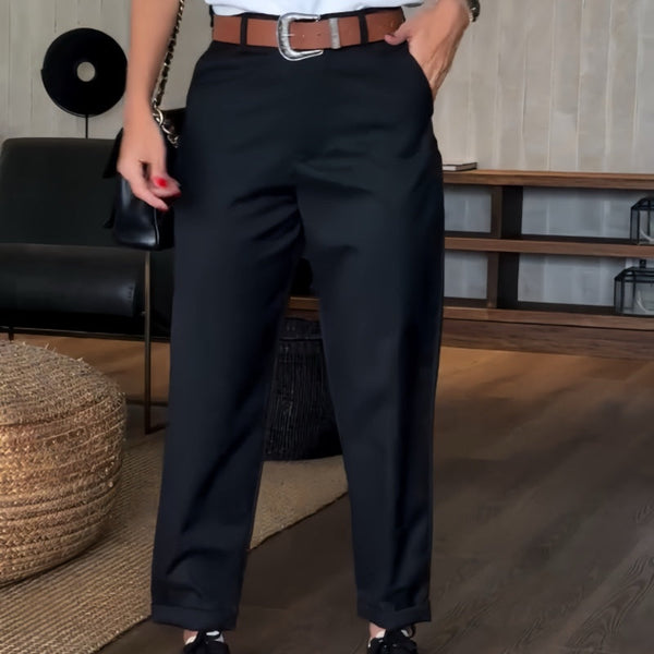 Women's Clara Classic Tapered Trousers - Versatile Office Staple