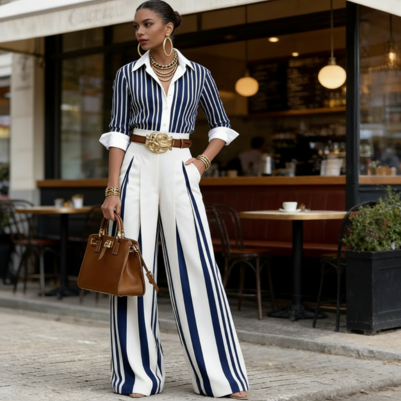 Women's Cotton Loose Two-Piece Set - Summer Casual Elegance
