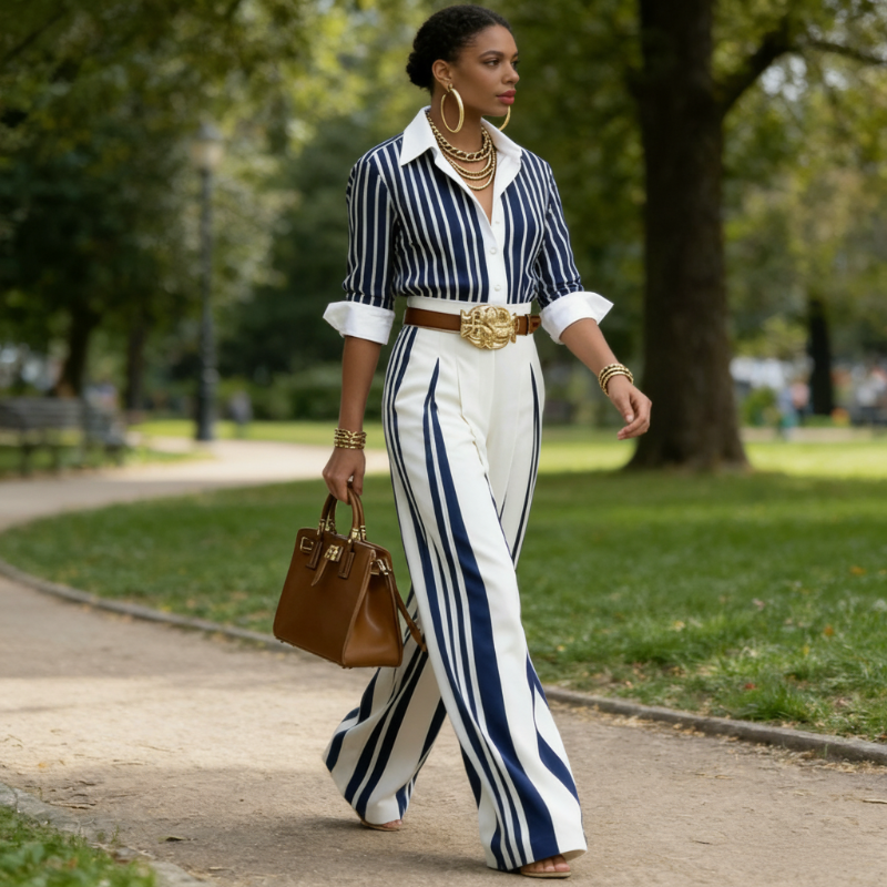 Women's Cotton Loose Two-Piece Set - Summer Casual Elegance