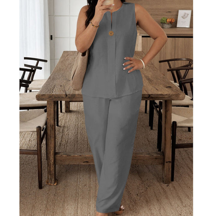 Women's Elegant Two-Piece Set - Effortlessly Chic & Comfortable