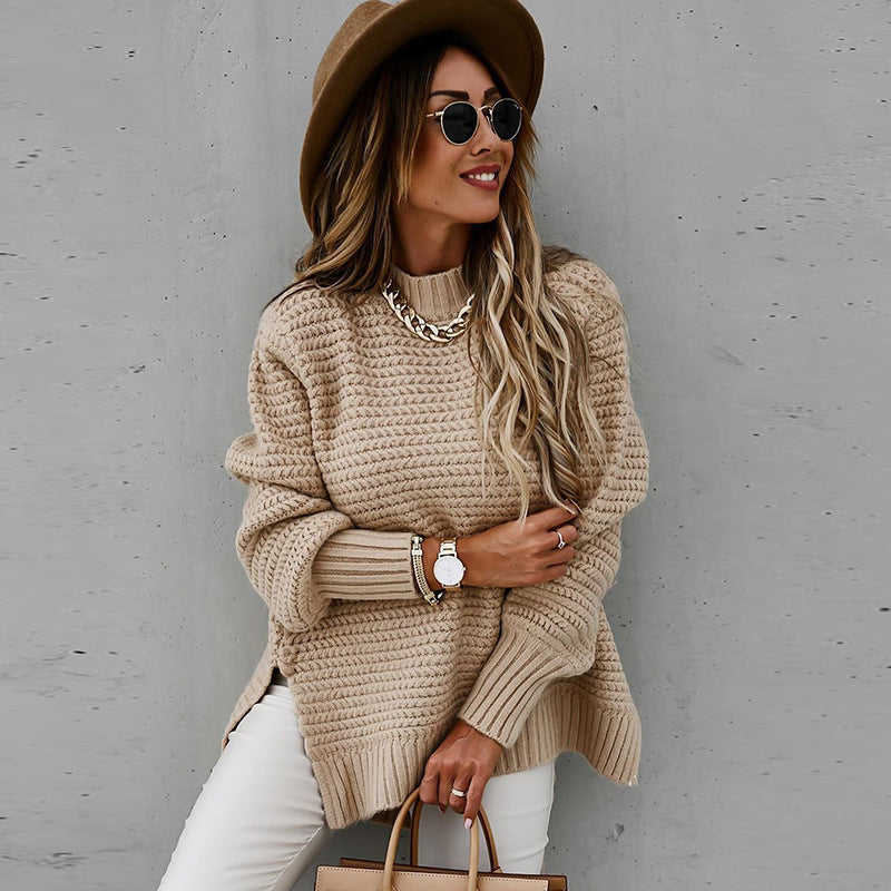Women's Cozy Knit Pullover Sweater - Everyday Comfort