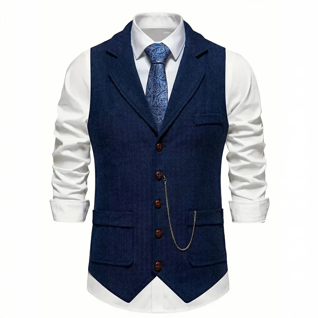 Men's Ultra-Comfort Stretch Waistcoat – Tailored Everyday Vest