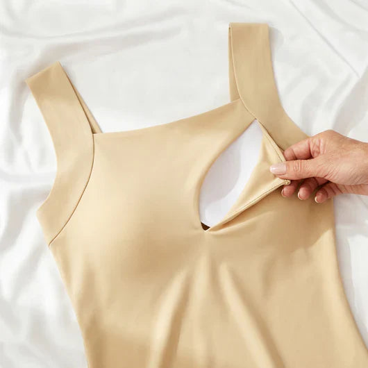 Women's Built-In Bra Support Tank Top – Wireless Comfort Vest – view 11