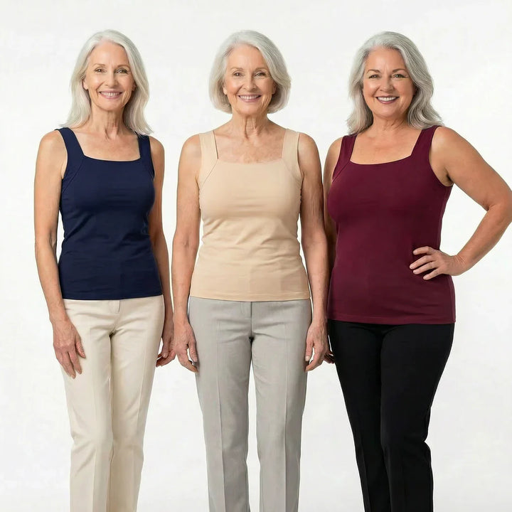 Women's Built-In Bra Support Tank Top – Wireless Comfort Vest – view 10