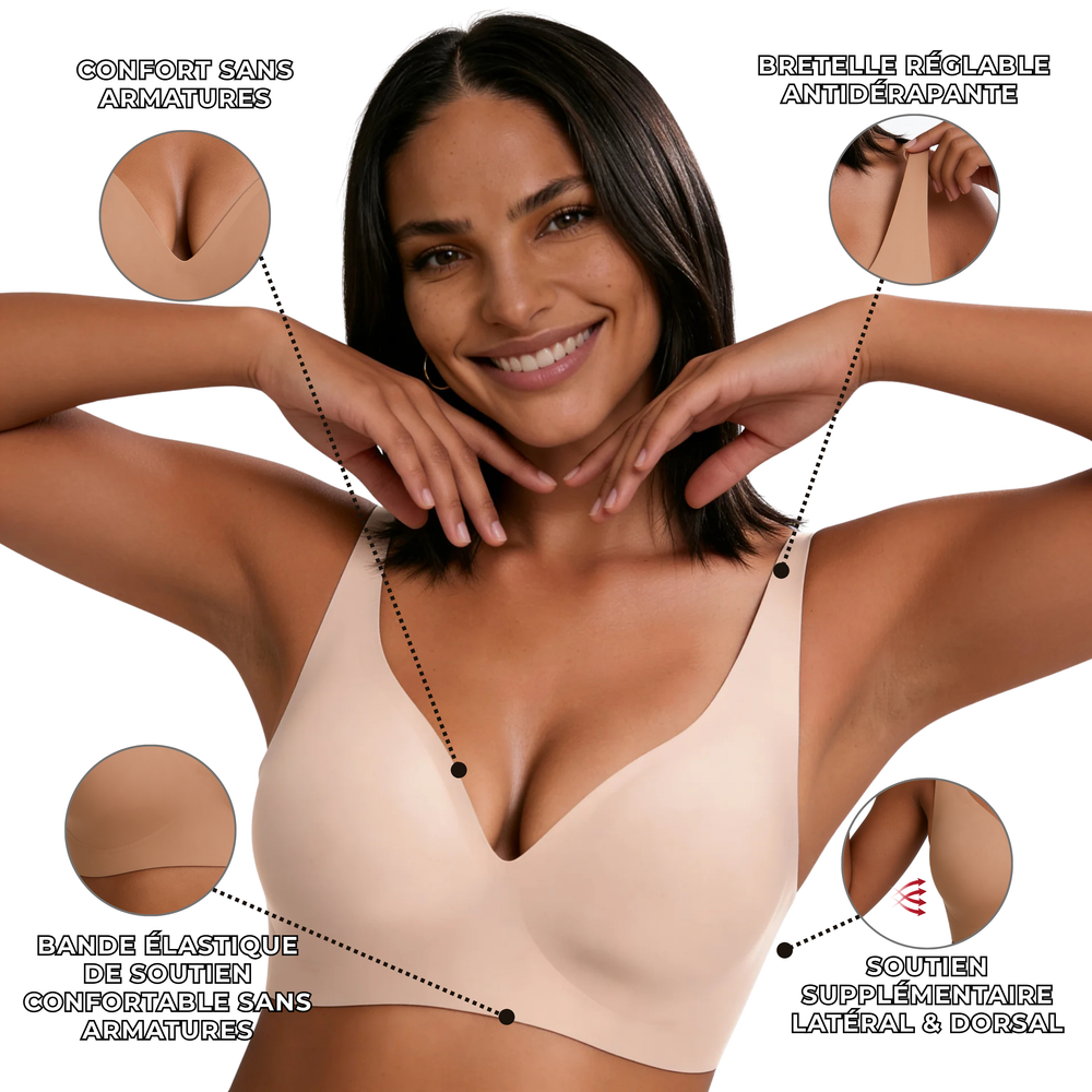 Women's Seamless Second-Skin Bra – Wireless Everyday Comfort – view 2