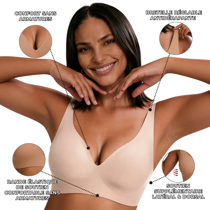 Women's Seamless Second-Skin Bra – Wireless Everyday Comfort