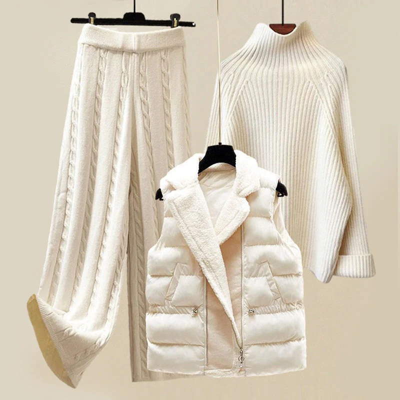 Women's Cozy Knit Matching Two Piece Set - Lounging