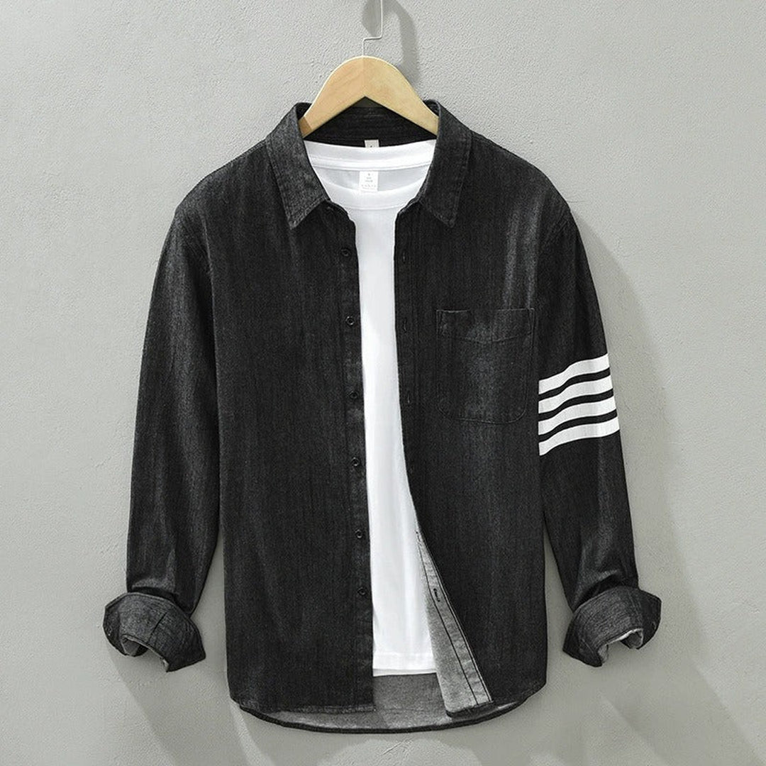 Men's Denim Shirt – Lightweight Cotton Western Shirt – view 4