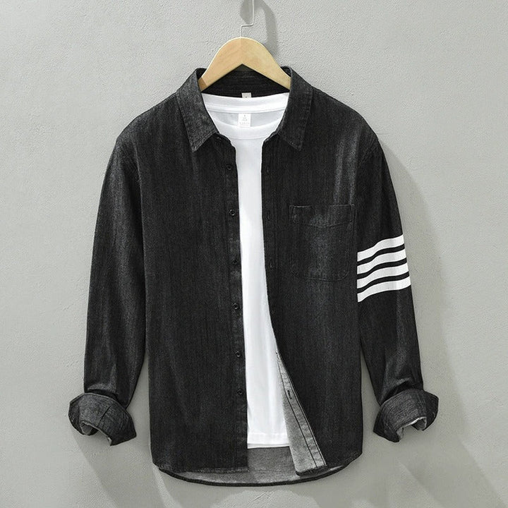 Men's Denim Shirt – Lightweight Cotton Western Shirt – view 4