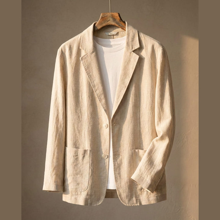 Men's Linen Blazer – Unstructured Summer Tailoring – view 2