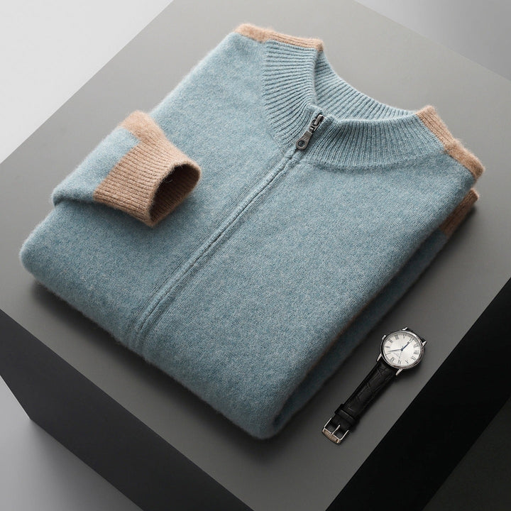 Men's Merino Wool Half-Zip Jumper – Lightweight Knit Sweater – view 4