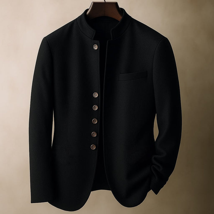 Men's Helsinki Wool Jacket – Stand-Collar Tailored Layer – view 3