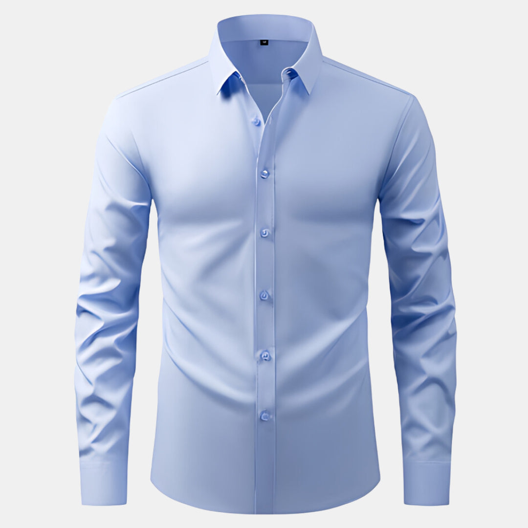 Men's Stretch Dress Shirt – Wrinkle-Resistant Office Shirt
