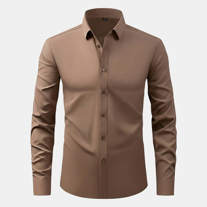 Men's Stretch Dress Shirt – Wrinkle-Resistant Office Shirt