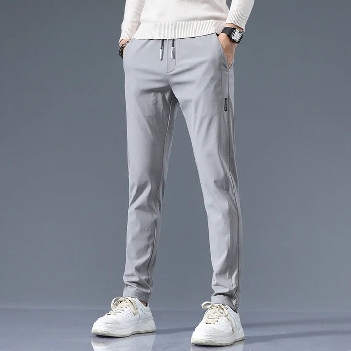 Men's Cotton Tailored Trousers – Straight-Leg Smart Casual – view 6