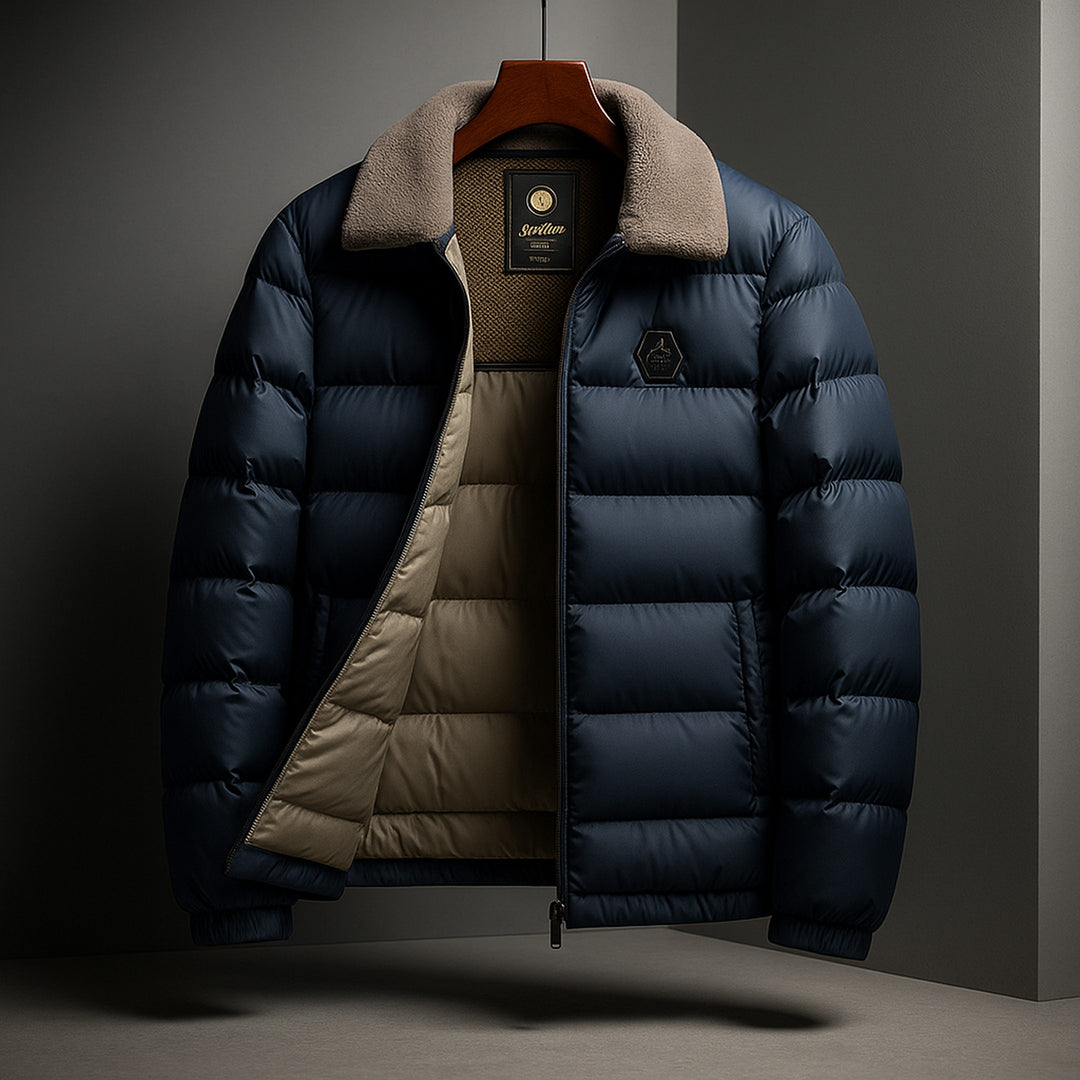Men's Down Jacket – Fleece-Collar Padded Winter Coat – view 6