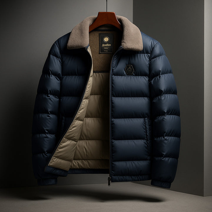 Men's Down Jacket – Fleece-Collar Padded Winter Coat – view 6