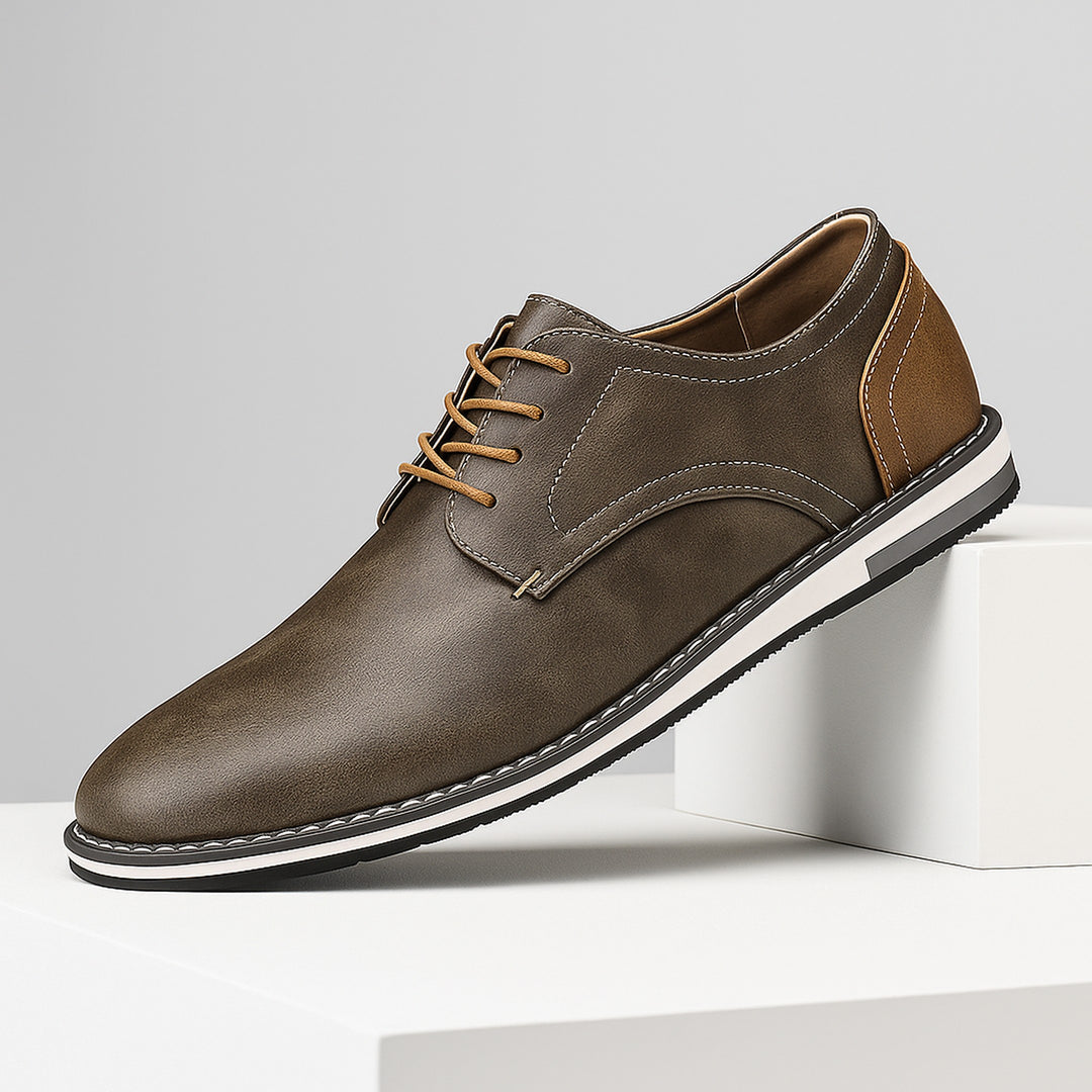 Men's Leather Derby Shoes – Smart Casual Everyday Footwear – view 10