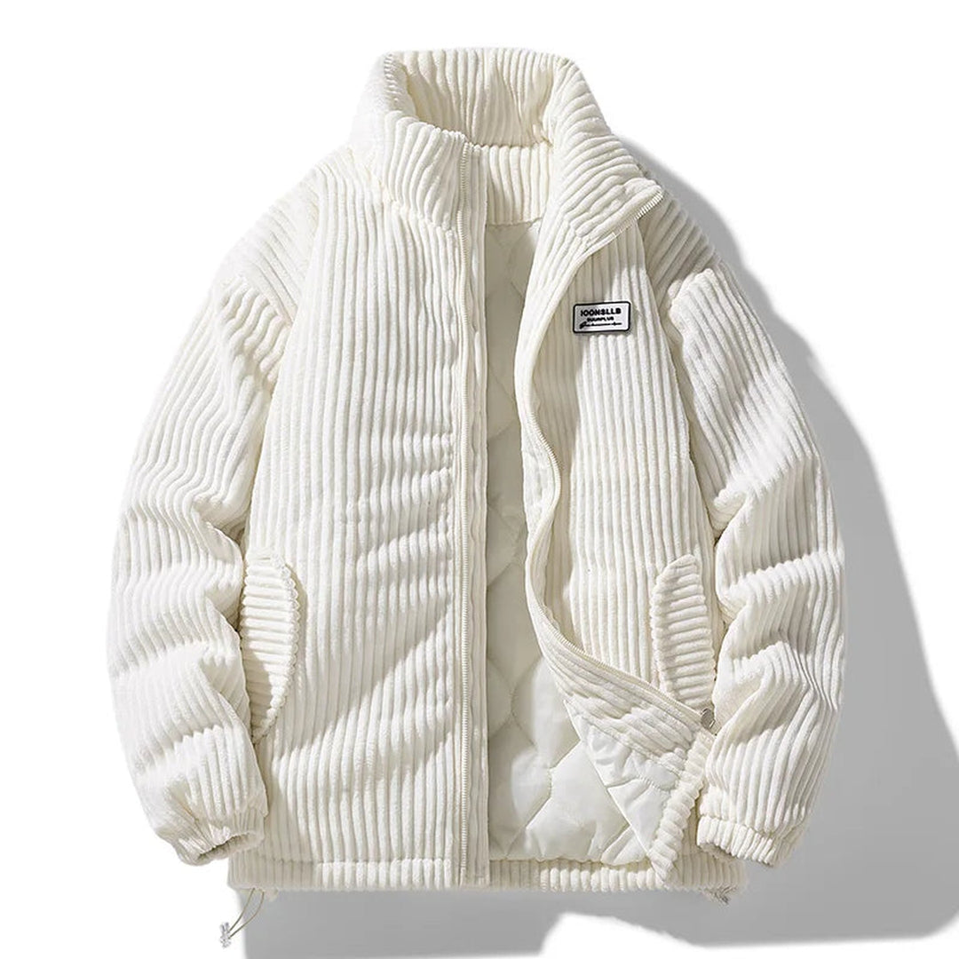 Men's Corduroy Jacket – Quilted Lining – Funnel Neck Warmth – view 5