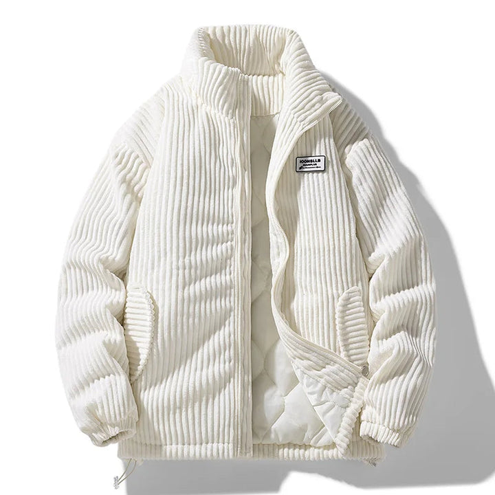 Men's Corduroy Jacket – Quilted Lining – Funnel Neck Warmth – view 5