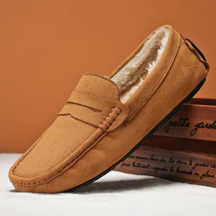 Men's Suede Penny Loafers – Plush-Lined Slip-On Comfort – view 5