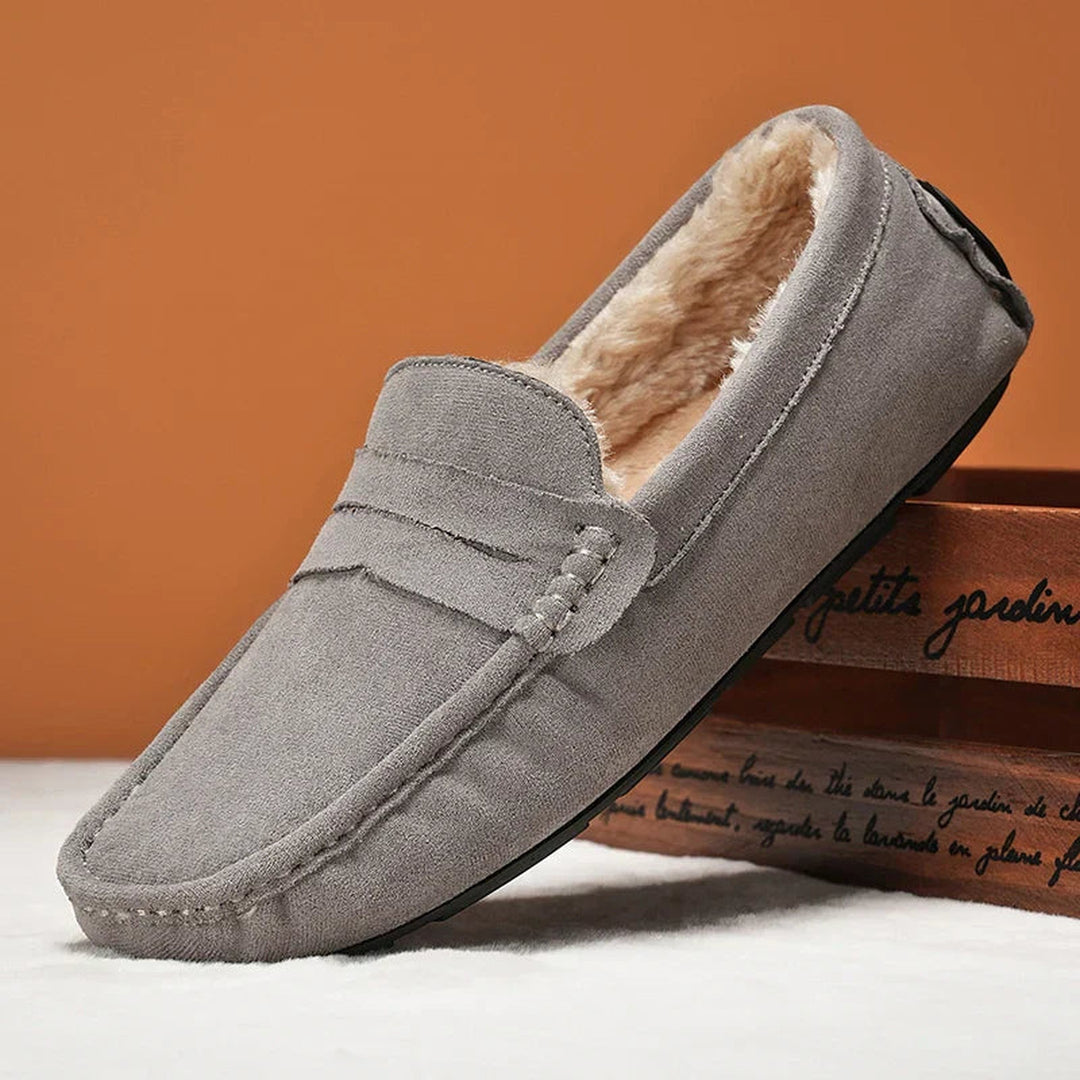 Men's Suede Penny Loafers – Plush-Lined Slip-On Comfort – view 9