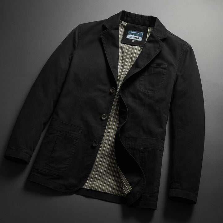 Men's Cotton Twill Blazer – Relaxed Smart-Casual Tailoring – view 5