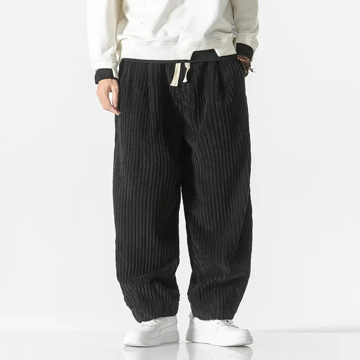 Men's Wide-Wale Corduroy Trousers – Relaxed Drawstring Comfort – view 3