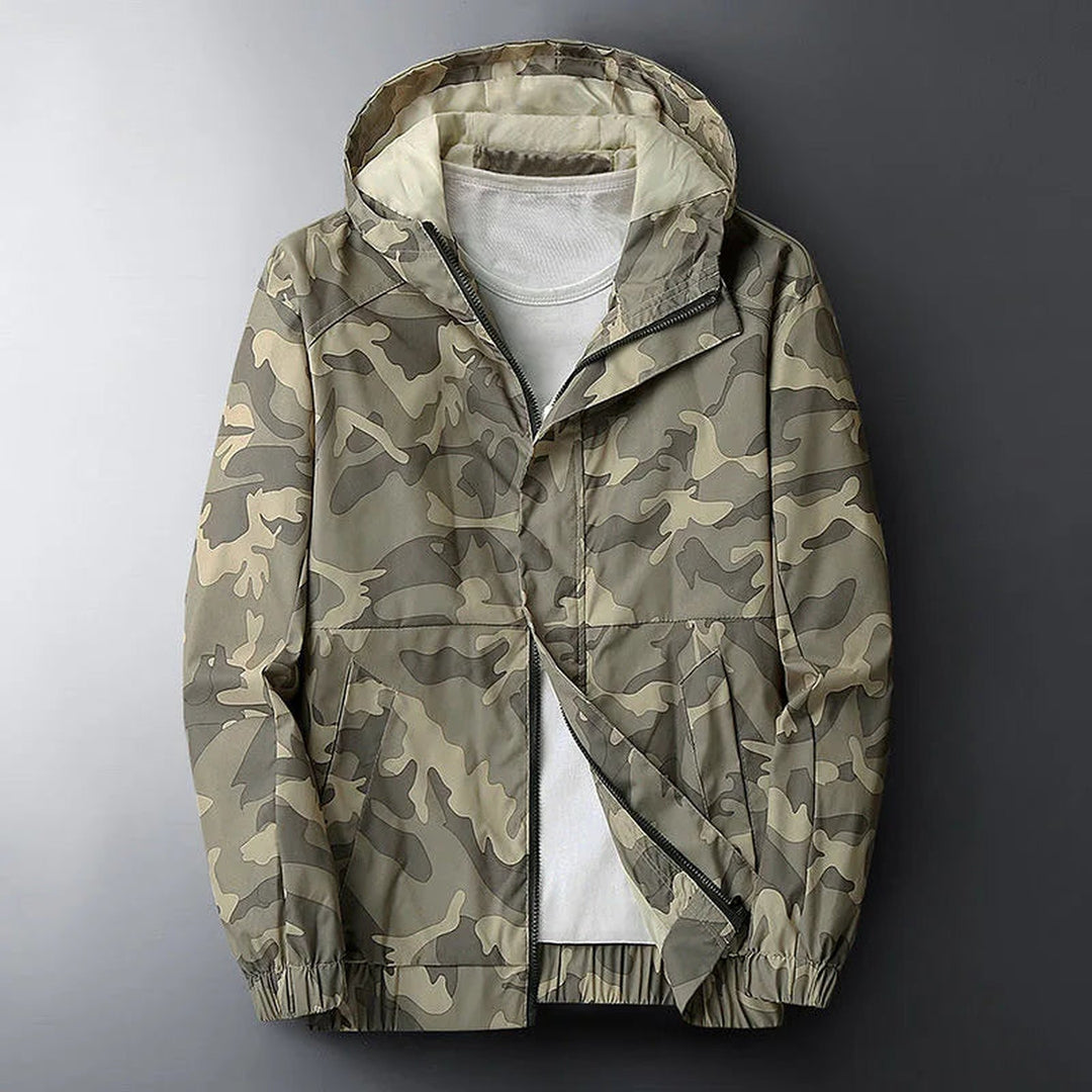 Men's Camo Windbreaker Jacket – Lightweight Water-Resistant Shell – view 5