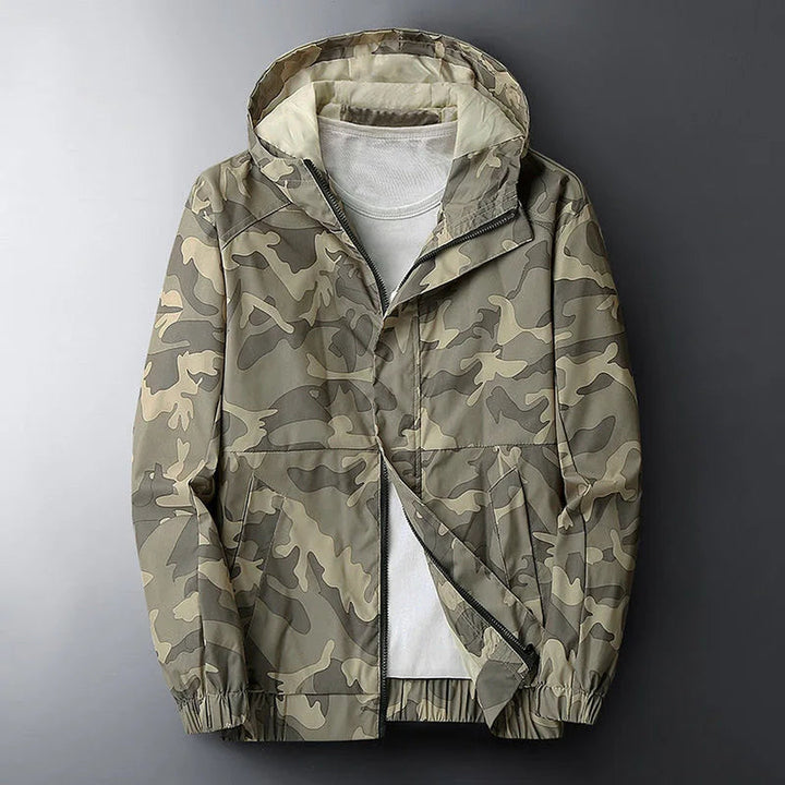 Men's Camo Windbreaker Jacket – Lightweight Water-Resistant Shell – view 5