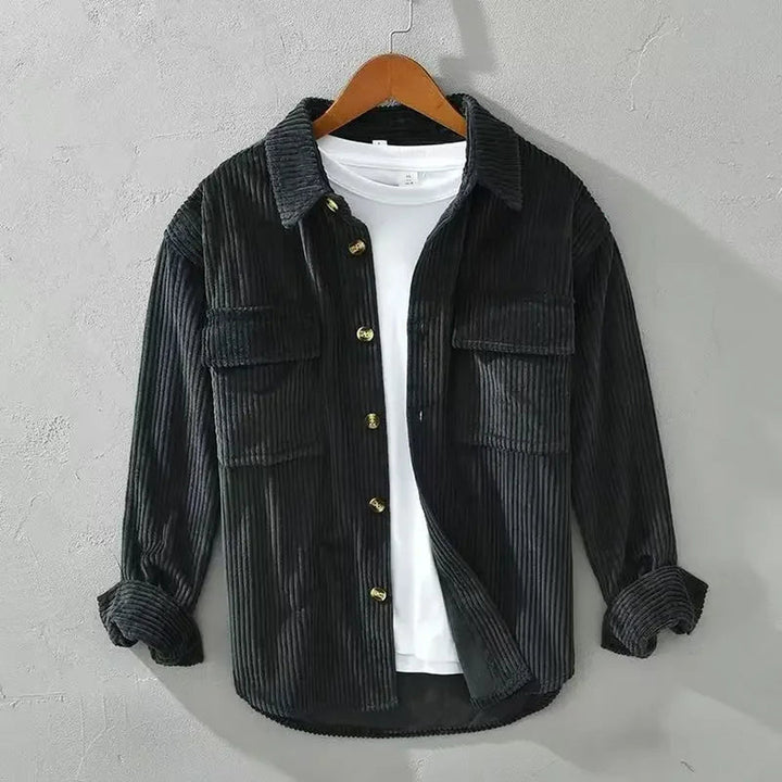 Men's Wide-Wale Corduroy Shirt – Relaxed Layering Overshirt – view 2