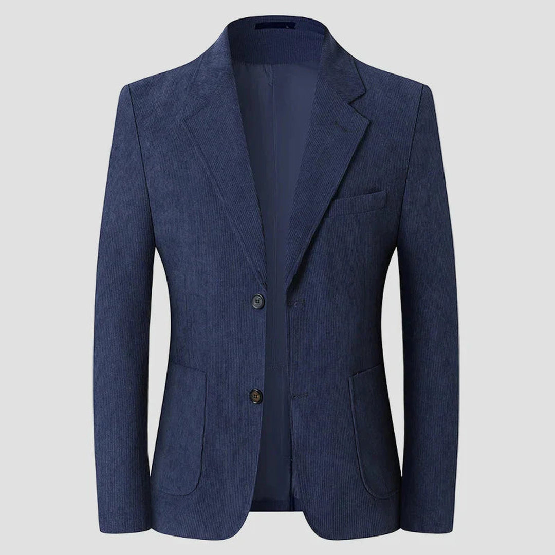 Men's Corduroy Blazer – Tailored Patch-Pocket Sport Coat – view 2
