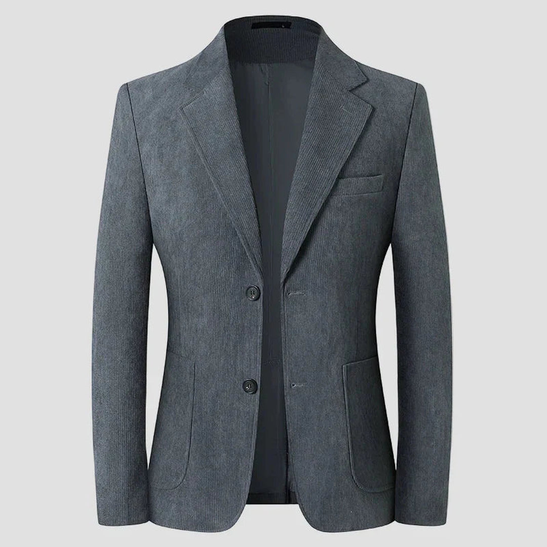 Men's Corduroy Blazer – Tailored Patch-Pocket Sport Coat – view 3