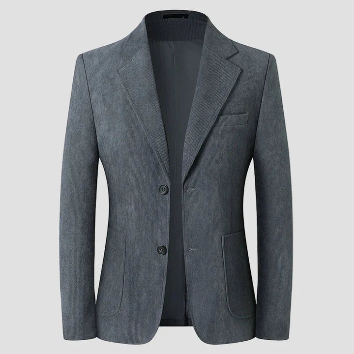 Men's Corduroy Blazer – Tailored Patch-Pocket Sport Coat – view 3