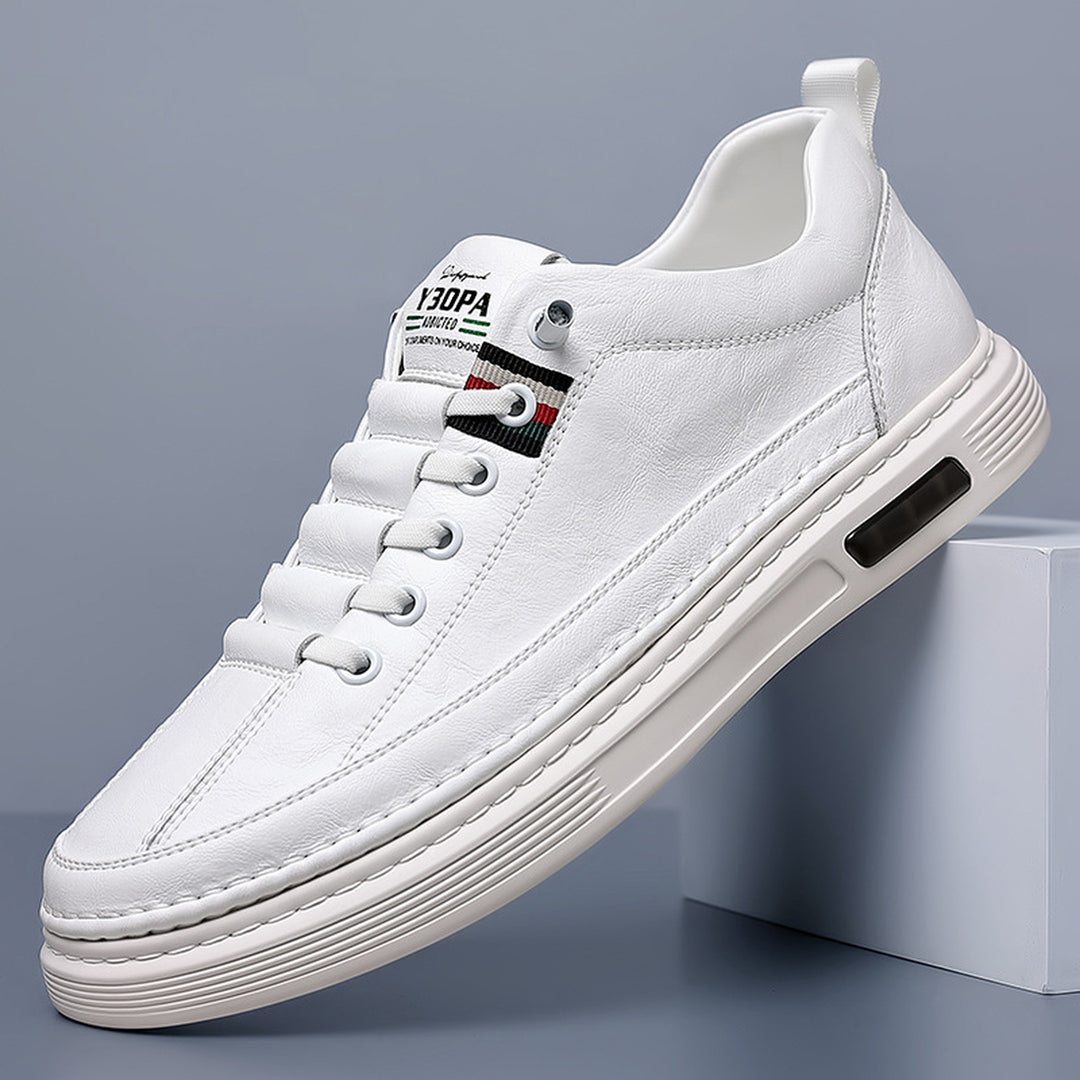 Men's Leather Trainers – Air-Cushioned Everyday Casual Shoes – view 5