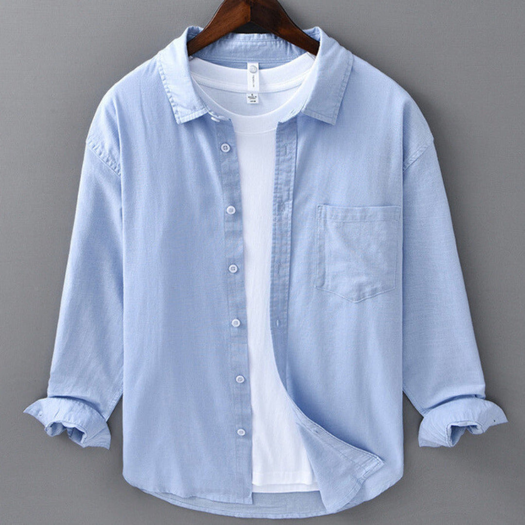 Men's 100% Linen Shirt – Breathable Relaxed Summer Fit – view 4